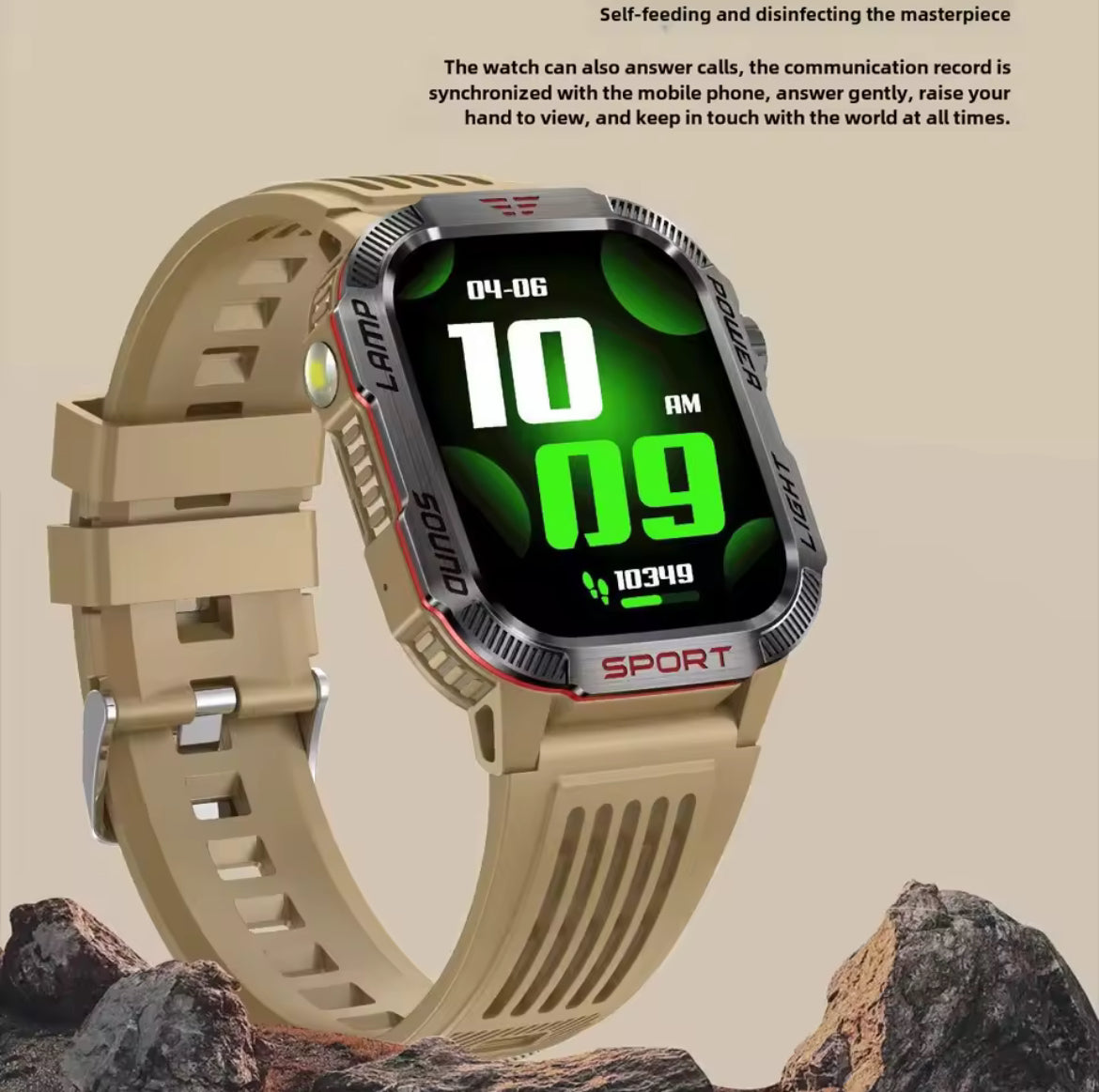 2025 Cross Border HT29 Smart Watch Bluetooth Call Waterproof Outdoor Men's Encoder Diving Air Pressure Compass