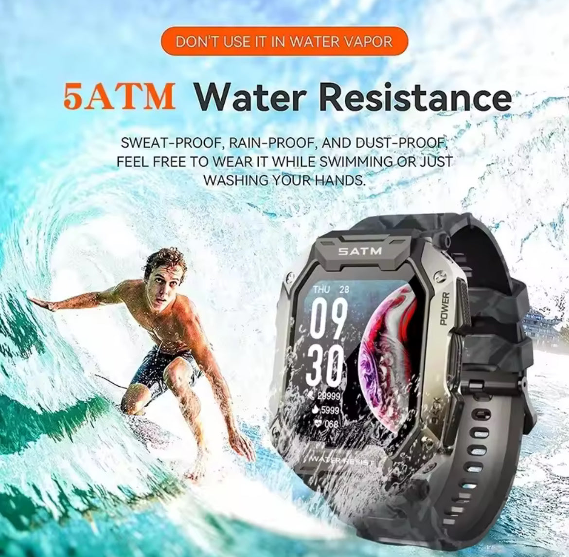 Bluetooth Smart Watch with Heart Rate Sensor