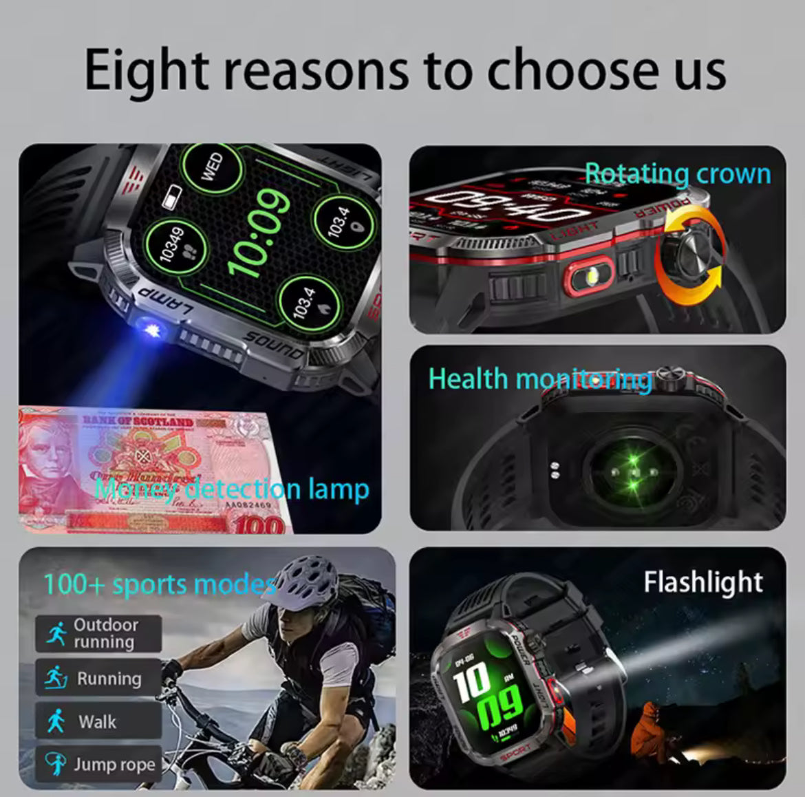2025 Cross Border HT29 Smart Watch Bluetooth Call Waterproof Outdoor Men's Encoder Diving Air Pressure Compass