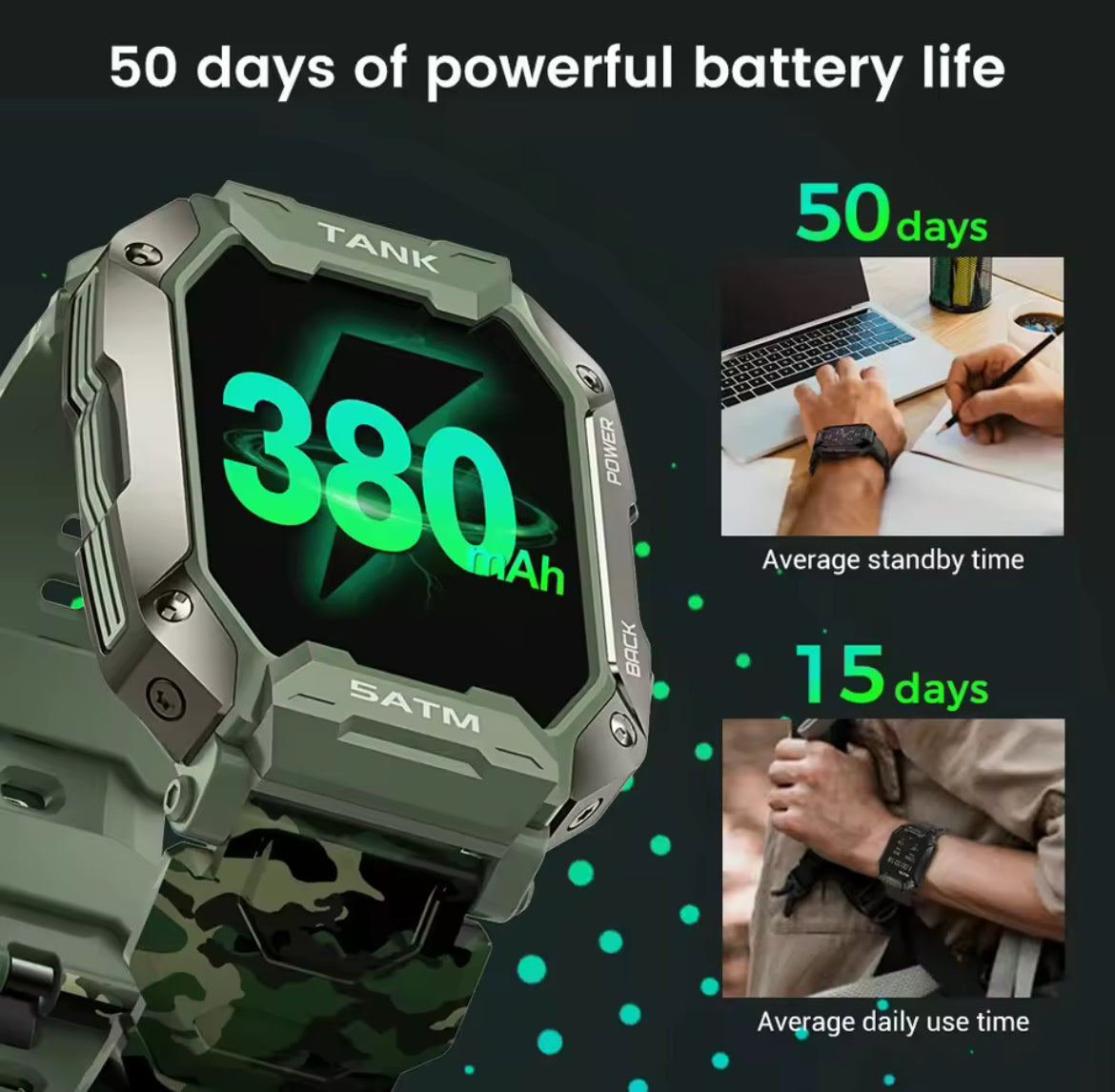 Bluetooth Smart Watch with Heart Rate Sensor