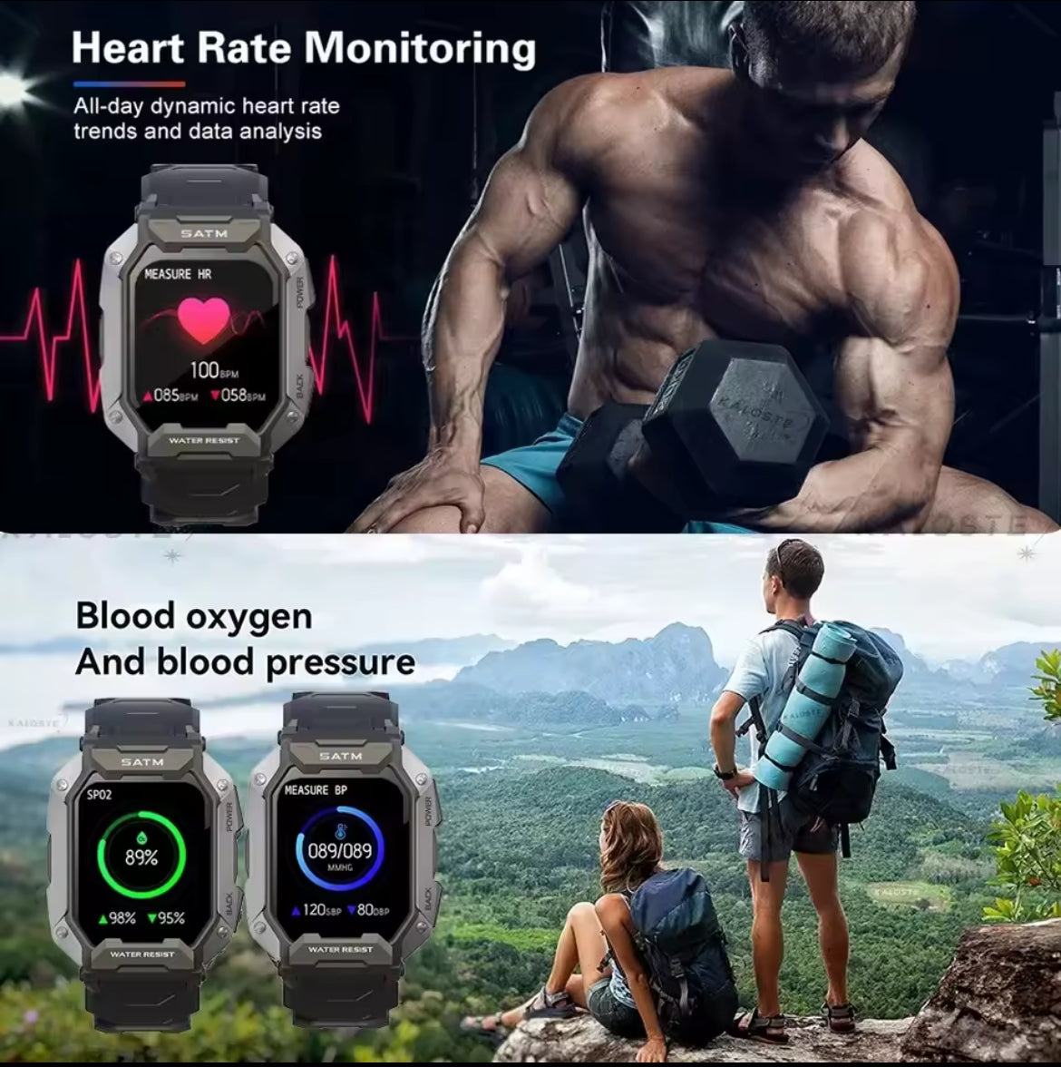 Bluetooth Smart Watch with Heart Rate Sensor