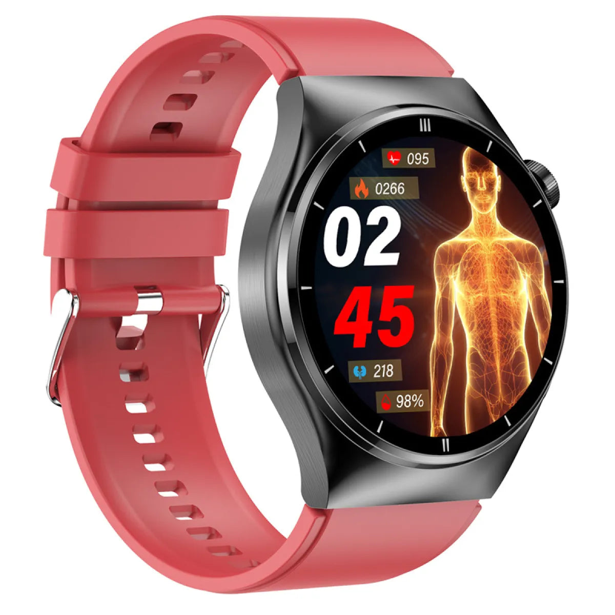 2025 New Laser Therapy Blood Glucose Smart Watch Men Heart Rate Uric Acid Healthy IP68 Waterproof Smartwatch