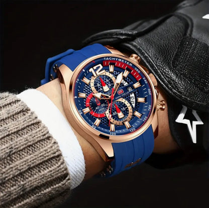 Watch Waterproof Quartz Watch Large Dial Luminous Men's Watch 0350G